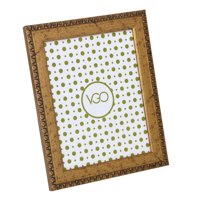 Vgo - Marco Ancho Brilloso Dorado 10X15 Cm