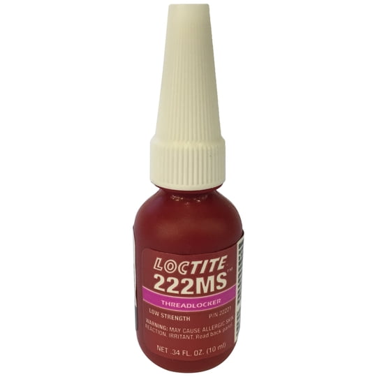 Bloqueador De Roscas Loctite 222ms De Baja Resistencia Botella De 10 Ml