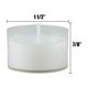 thumbnail image 5 of Velas de té Stonebriar, blancas, sin perfume, 96 unidades, 5 of 7