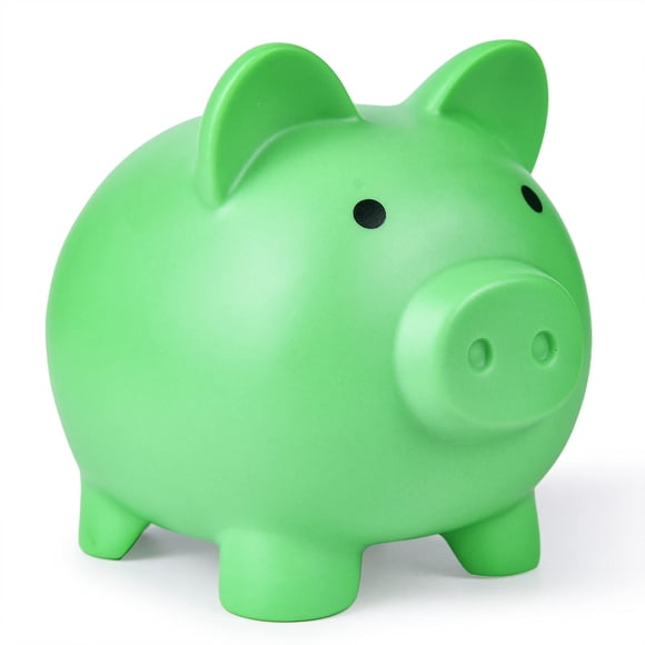 Piggy Bank PJDRLLC de plástico irrompible para niñas y niños
