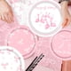 thumbnail image 4 of Set de artículos de fiesta con lazo rosa Pymurod para cumpleaños de 24 niñas, 4 of 6