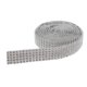 thumbnail image 4 of 1 Rollo De 5 Hileras De Diamantes De Imitación De Cinta De Diamante Rollo De Envoltura De Bricolaje Artesanal De Plata Blanco, 4 of 5