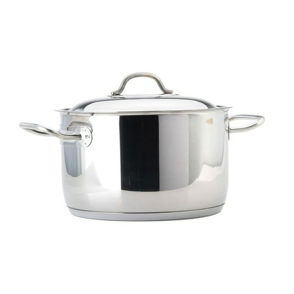 Olla con Tapa y Asas 6,5lt Acero Inoxidable 24x15cm Lacor