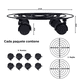 thumbnail image 2 of 2 Soportes De Base De Maceta De Metal Con Ruedas, 2 of 6