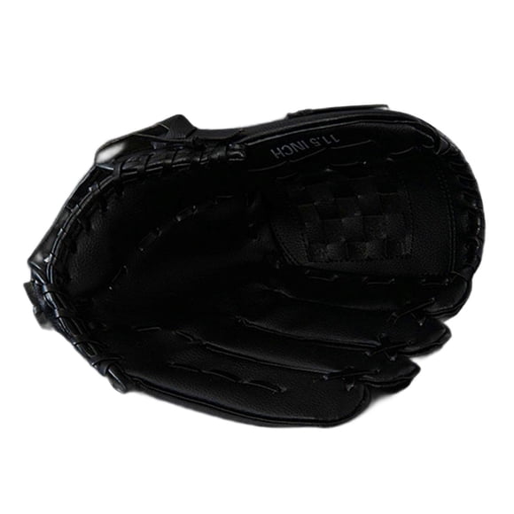 Guante de softbol Guante de softbol de lanzamiento rápido Guante de teeball grueso Guante de campo de béisbol Guante de béisbol para jóvenes y adultos Negro 29cmx20cm