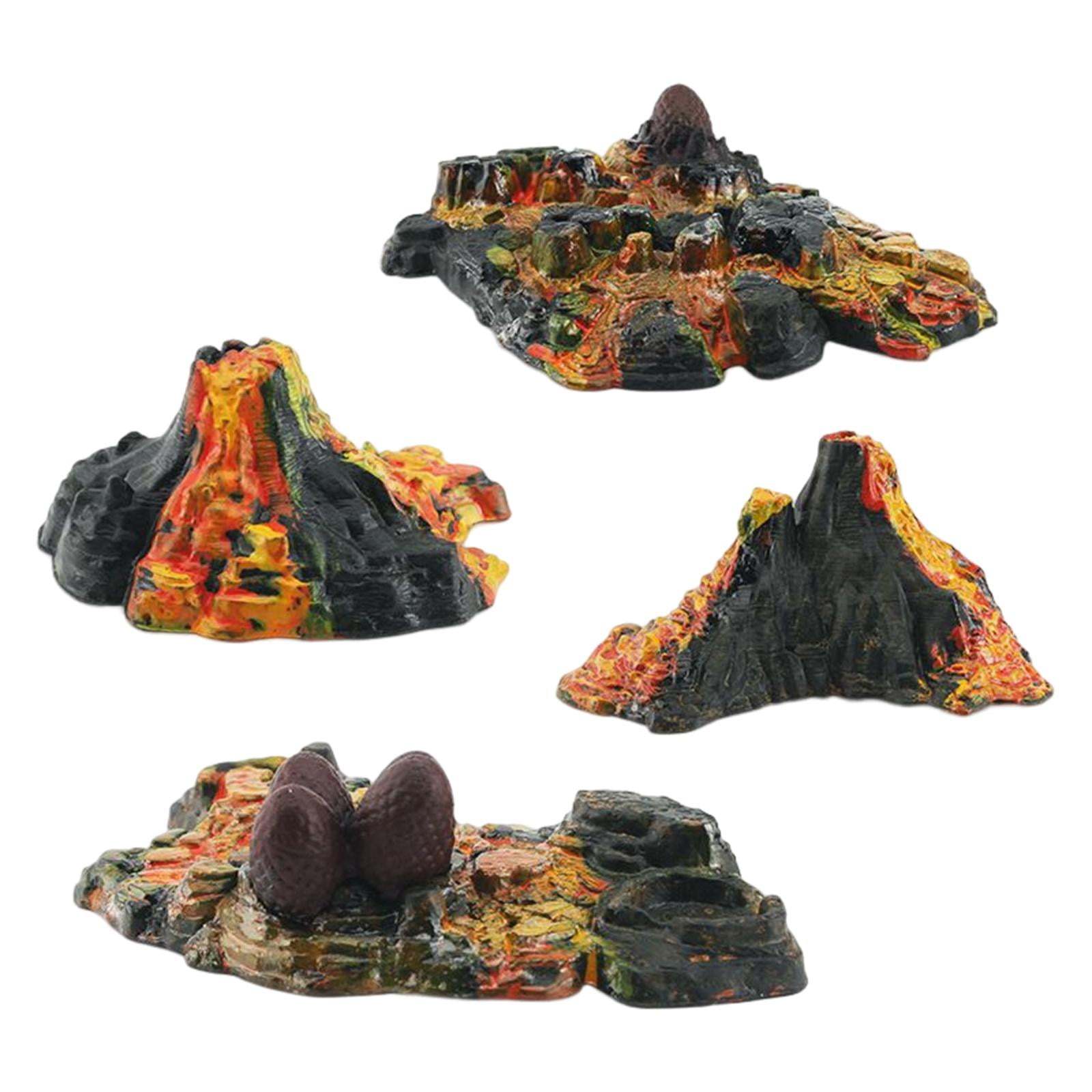 Bothyi - Modelo De Erupción Volcánica Decoración De Escena Vívida Para Niños De 7 A 14 Años 4 Piezas