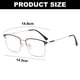 thumbnail image 2 of Gafas retro de moda que bloquean la luz azul para pantallas y resisten la fatiga ocular., 2 of 5