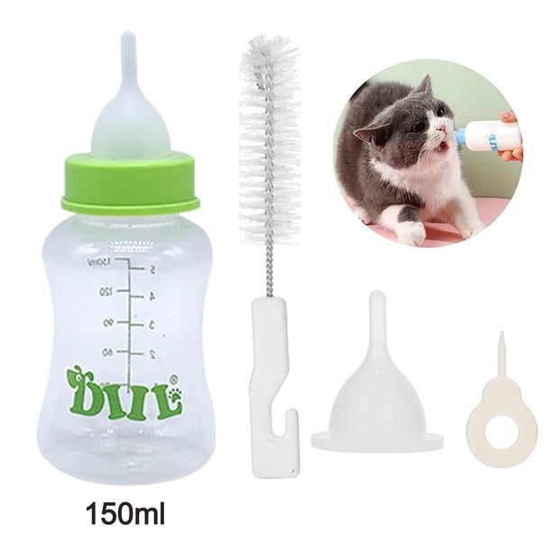 Biberones para gatitos y cachorros, biberones para recién nacidos con tetinas de repuesto, juego de comederos para mascotas.