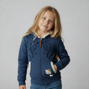 Poleron Niña Hello Kitty Azul 3