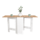 thumbnail image 4 of Mesa Plegable para Cocina Blanco y Café Claro Práctica y Compacta, 4 of 15