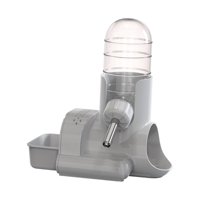 Magideal - Botella De Agua Para Hámster, Contenedor Dispensador Automático Para Mascotas, Alimentación, Riego, Alimentador De Alimentos, Tazón, , Jaula, , Gris