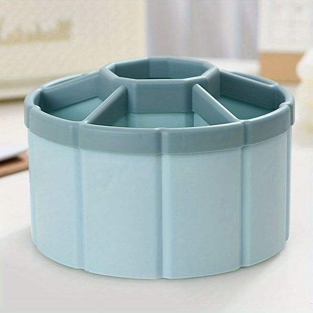 Large Capacity Rotatable Pen Holder for Desktop Storage (6 Grids)