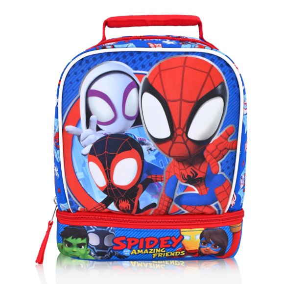 Lonchera Fast Forward Spidey 23 × 20 × 11 cm Aislada