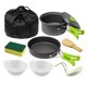 thumbnail image 1 of Set de cocina RETOONGKING 7 piezas para camping - Verde, 1 of 7