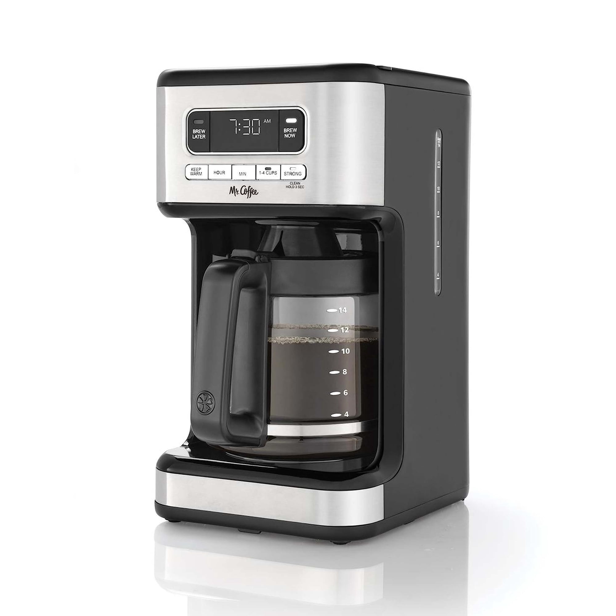 Cafetera Programable Mr. Coffee De Acero Inoxidable Para 14 Tazas