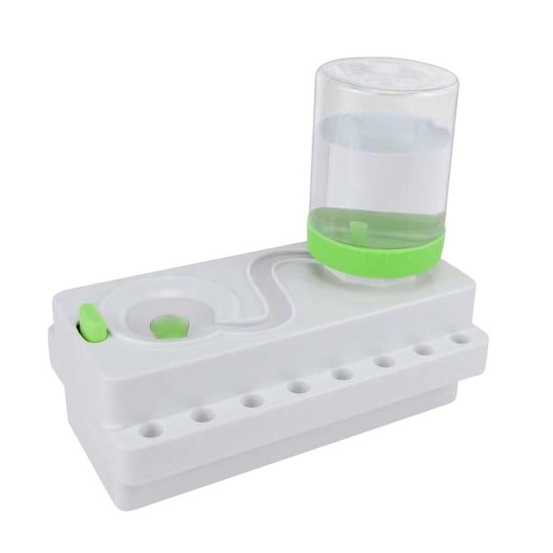 Limpiador De Pinceles De Pintura, Vaso De Enjuague, Enjuagador De Pinceles Para Bolígrafo De Dibujo, Pincel De Caligrafía, Blanco Y Verde