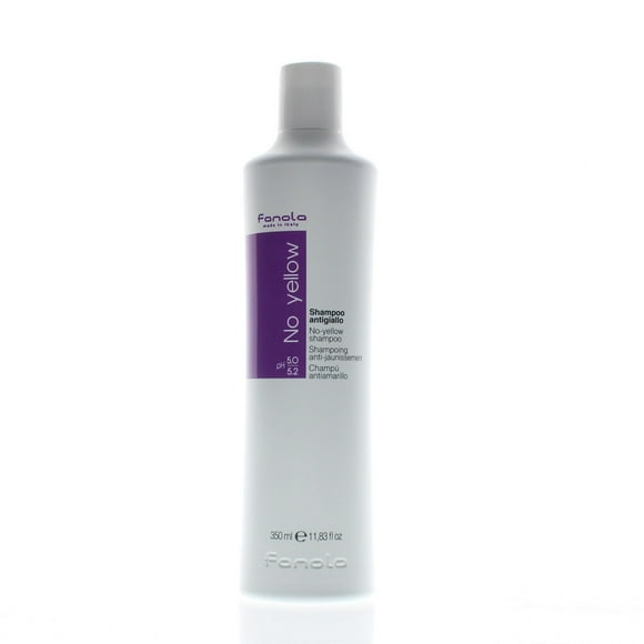 Fanola Champú Protector y Potenciador Del Color No Yellow de Uso Diario, 11,83 fl oz