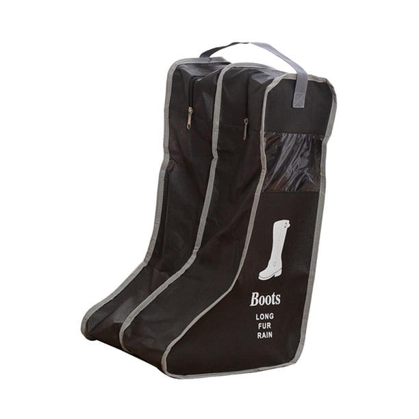 Bolsa De Almacenamiento De Botas Bolsa De Zapatos Ligera Y Moderna Para Viajes Trekking Mochilero 28 Cm X 25 Cm X 46 Cm Negro