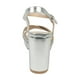thumbnail image 3 of SANDALIAS DE FIESTA BONNY FRANCO PLATA MUJER 406-0009 - Talla 36, 3 of 6