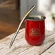 thumbnail image 3 of Mate Acero Inoxidable Rojo Con Bombilla, 3 of 3