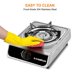thumbnail image 3 of Quemador de encimera Camplux de una llama 9,800 BTU Acero inoxidable, 3 of 7