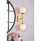 thumbnail image 2 of Aplique de Pared Living District Neri de 2 Luces en Latón y Blanco, 2 of 7