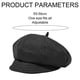 thumbnail image 2 of Gorra de vendedor de periódicos para mujer, gorros de invierno, gorros de panadero ajustables para mujer, boina para mujer, gorro de vendedor de periódicos, gorra francesa clásica para otoño, primaver, 2 of 6