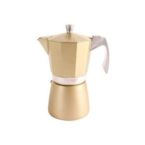 Cafetera Italiana Express Aluminio 300Ml Dorada Evva Ibili