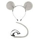 thumbnail image 1 of 2x Conjunto De Accesorios Para Disfraz De Ratón Diadema Con Orejas De Ratón Y Cola Decoración De Fiesta Gris, 1 of 3