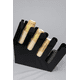 thumbnail image 1 of Organizador Portavasos de Acrílico Negro – 4 Compartimientos, 1 of 3