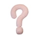 thumbnail image 1 of Almohada Suave Y Ligera Con Signo De Interrogación Para Oficina, Dormitorio De Niñas, Color Rosa, 1 of 3