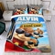 thumbnail image 4 of Alvin y las Ardillas Conjunto de sábanas temático, trío de piezas, cómodo y amigable con la piel, diseño único, regalo de decoración para el hogar para familiares, amigos y fans, 90 cm * 190 cm, 4 of 6