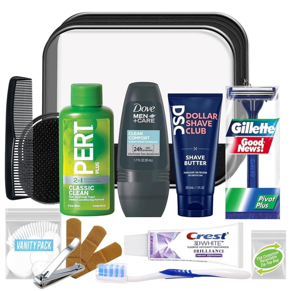 Kit de Viaje para Hombre Convenience Kits International 16 Piezas TSA