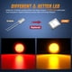 thumbnail image 3 of Juego de 8 luces de marcaje Nilight 6 cm 13 LED Rojo/Ámbar, 3 of 7
