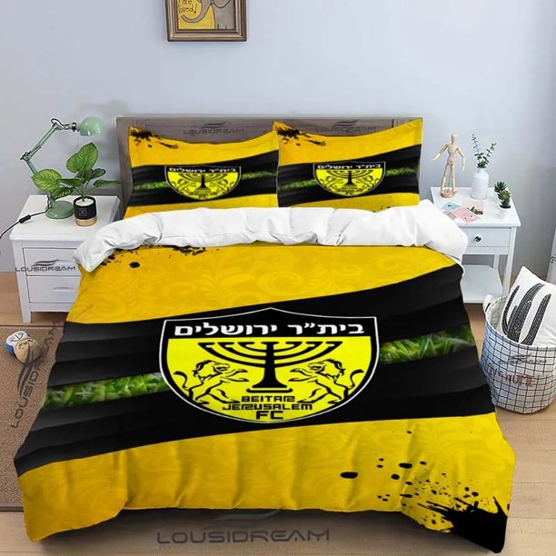 Beitar Jerusalem Fc All Season Twin Bedding Set 3 Piece Comforter Set Bed Duvet Cover Double King Comforter Cover Home TextileBed Sheets