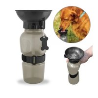 Defensor Forever - Botella De Agua De Paseo Para Mascotas 500Ml Gris