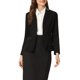 thumbnail image 1 of INSPIRE CHIC Chaqueta de Mujer de Imitación de Ante con Manga Larga, Cuello con Solapa y Botones, Talla L, Negro, 1 of 5