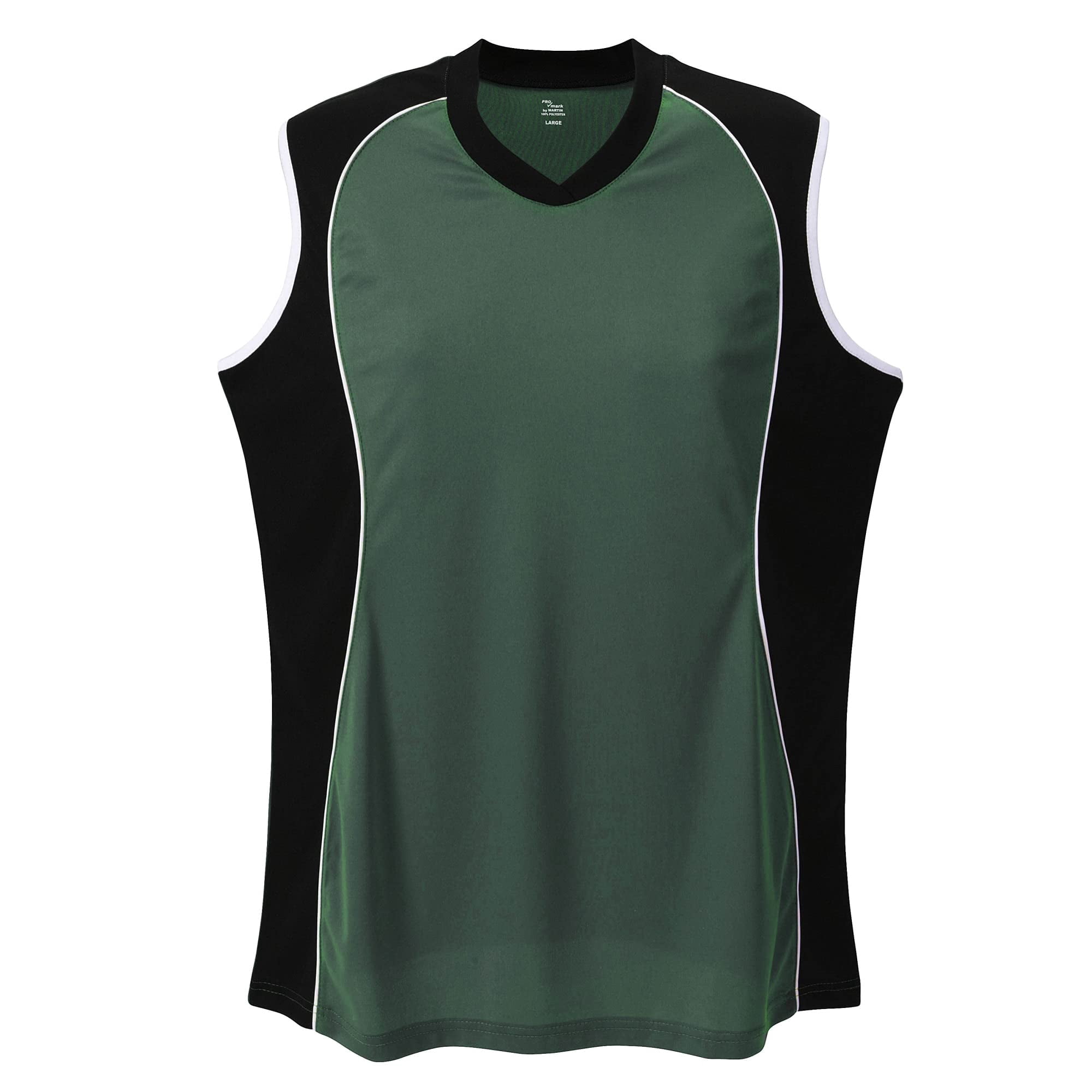 Jersey Martin Sports Sin Mangas Con Cuello En V Para Mujer - Verde Oscuro