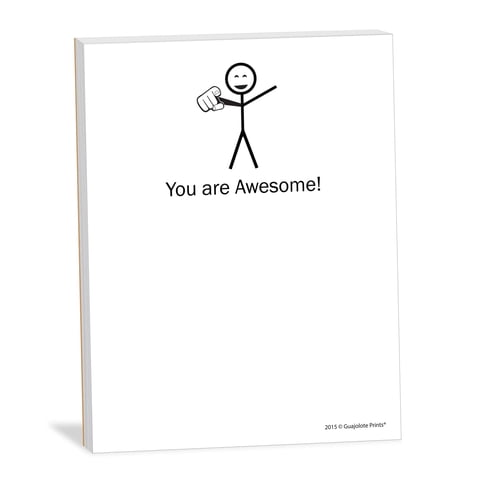 Bloc De Notas Guajolote Prints You Awesome 10 X 13 Cm