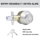 thumbnail image 2 of Cerrojo Comfhouse 3 unidades níquel satinado con llave, 2 of 7