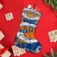 thumbnail image 4 of NEW YORK KNICKS Tema: Calcetines de Navidad, fino lino blanco para colgar en escaleras y chimenea, decoración navideña para el hogar, regalo de Navidad. 45cm × 32cm, 4 of 5