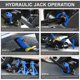 thumbnail image 4 of Combo de servicio de carro hidráulico y conector de piso de 2 toneladas DNA MOTORING, 4 of 7