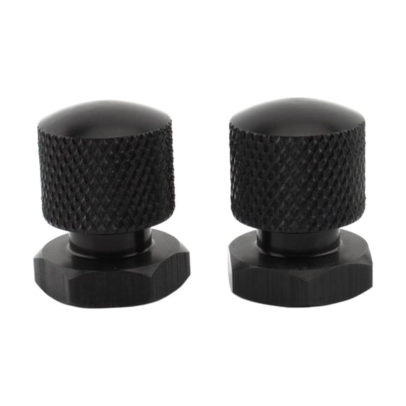 2 x Kit de tuercas de asiento individual, aleación de aluminio de fácil instalación, suministros de asientos, tuercas de montaje para piezas de , negro