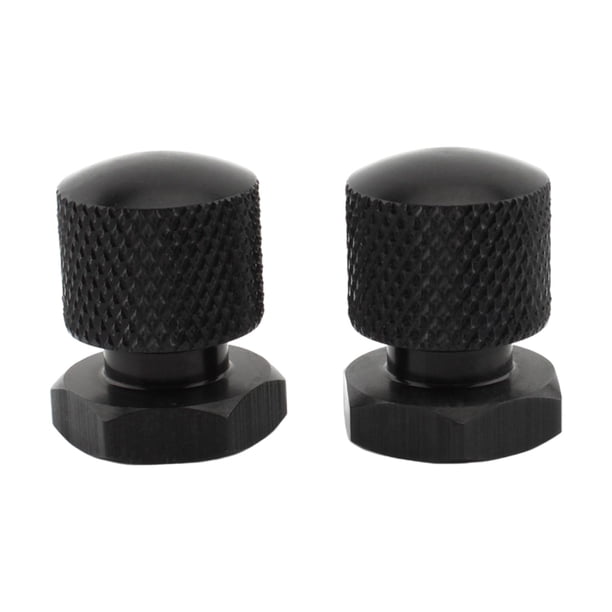 2 x Kit de tuercas de asiento individual, aleación de aluminio de fácil instalación, suministros de asientos, tuercas de montaje para piezas de , negro