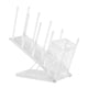 thumbnail image 5 of Soporte para taza y tapa Organizador de almacenamiento de tazas y condimentos de café con canasta para pajitas y cápsulas de café Portavasos de café p Blanco, 5 of 5
