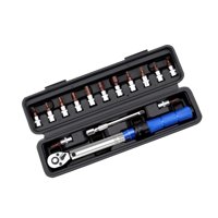 Ioensy - Juego De Llaves Dinamométricas Con Accionamiento De 1/4” De 16 Piezas Con Caja De Almacenamiento Ajustable De 2 A 24 Nm