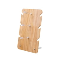 Magideal - Soporte De Marco De Anteojos De Madera Soporte De Exhibición De Mesa De Venta Al Por Menor Transparente Estante De Exhibición De Escalones De Escalera Tres Pares
