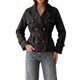 thumbnail image 1 of INSPIRE CHIC Abrigo de Mujer de Largo Medio con Doble Botonadura Clásica, Solapa con Muesca, Cinturón, Puño Ajustable, Chaqueta a Prueba de Viento, Abrigo Pequeño Negro, 1 of 6