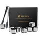 thumbnail image 1 of Whiskey Stones Kollea de acero inoxidable, 8 paquetes con pinzas y bandeja, 1 of 6