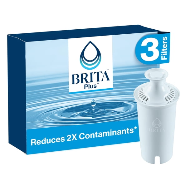 Filtro de agua Brita Plus de alta densidad de repuesto con 3 filtros